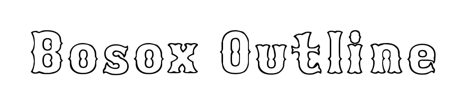 Bosox Outline Fuente Descargar Gratis