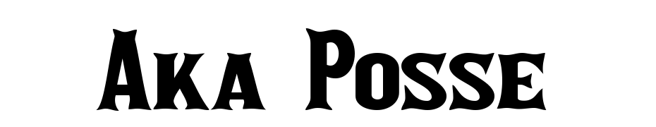 Aka Posse Font Download Free