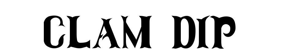 Clam Dip Yazı tipi ücretsiz indir
