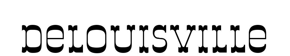 De Louisville Font Download Free