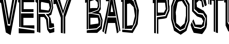 Very Bad Posture Font Download Free