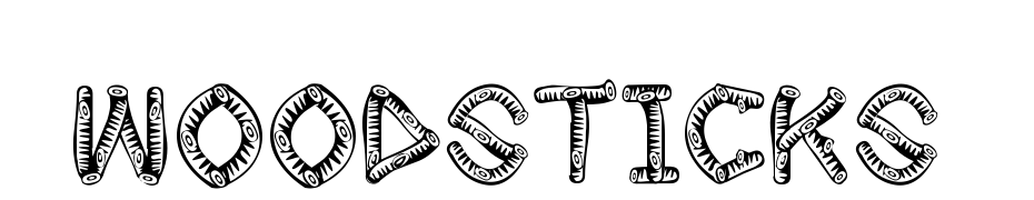 Wood Sticks Font Download Free