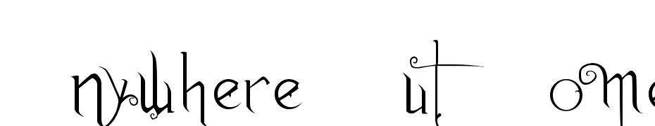 Anywhere But Home Font Download Free