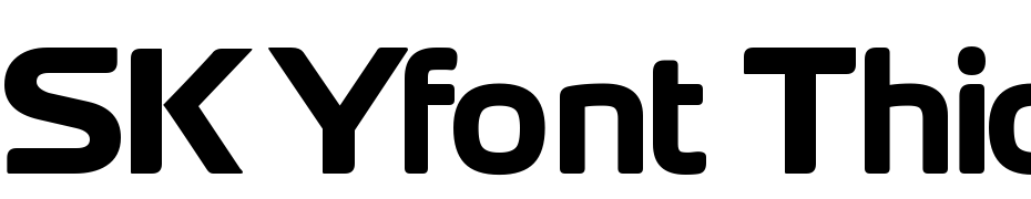 SKYfont Thick Schrift Herunterladen Kostenlos
