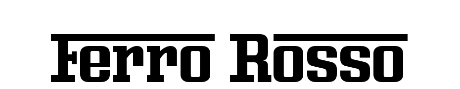 Ferro Rosso Scarica Caratteri Gratis