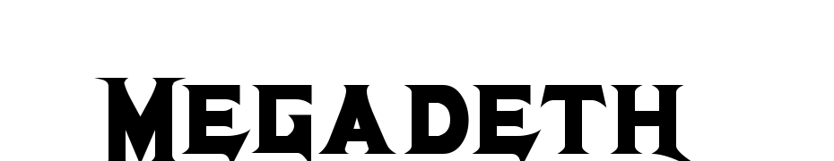 Megadeth Cryptic Yazı tipi ücretsiz indir