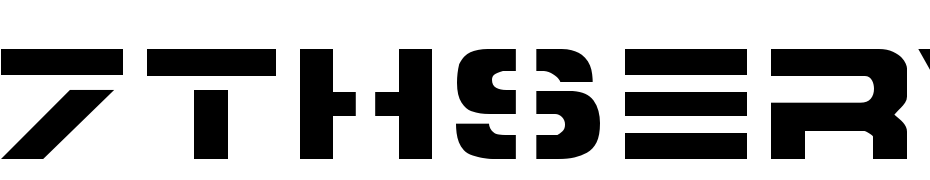 7th Service Font Download Free