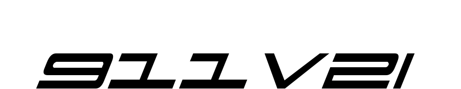 911 Porscha Italic cкачати шрифт безкоштовно