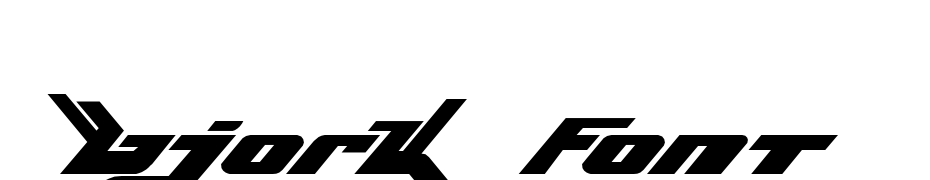 Bjork Font Schrift Herunterladen Kostenlos
