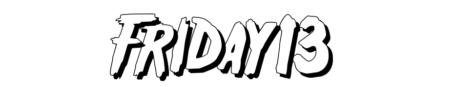 Friday13SH Font Download Free