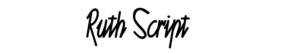 Ruth Script Yazı tipi ücretsiz indir