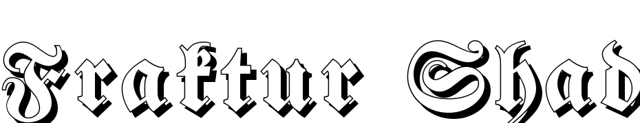 Fraktur Shadowed Font Download Free