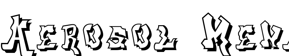 Aerosol Menace Shadow Font Download Free