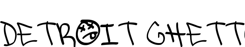 Detroit Ghetto Yazı tipi ücretsiz indir
