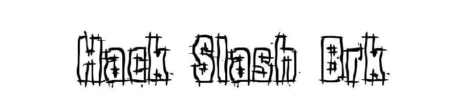 Hack & Slash (BRK) Font Download Free