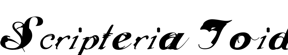 Scripteria Toid Font Download Free