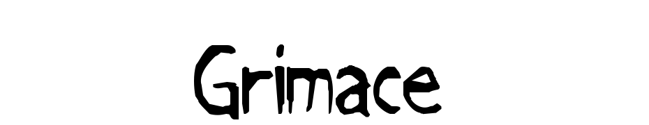 Grimace Scarica Caratteri Gratis