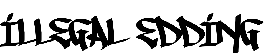 Illegal Edding Font Download Free