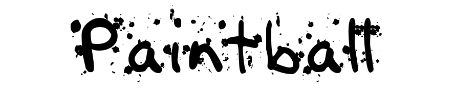 Paintball Font Download Free