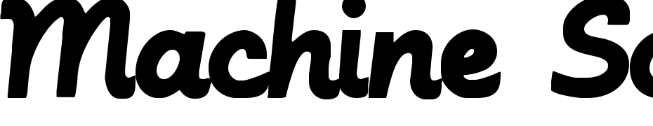 Machine Script Yazı tipi ücretsiz indir