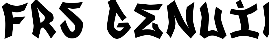 FRS GENUINO Font Download Free