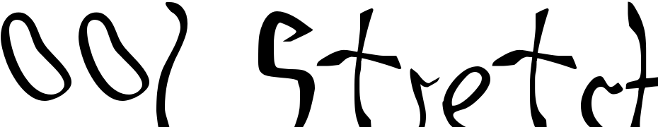 001 Stretched Strung Font Download Free
