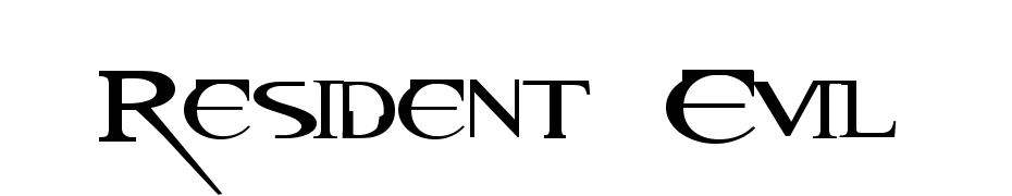 Resident Evil Font Download Free