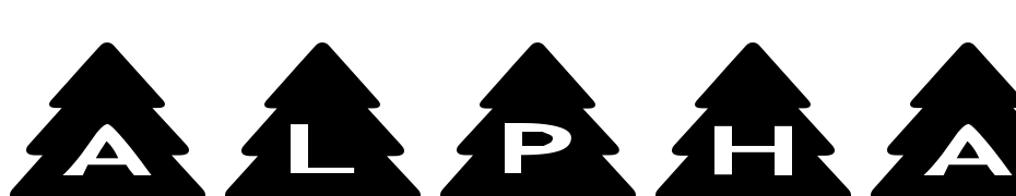 Alpha Shapes Xmas Trees Font Download Free