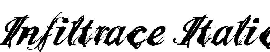 Infiltrace Italic Font Download Free