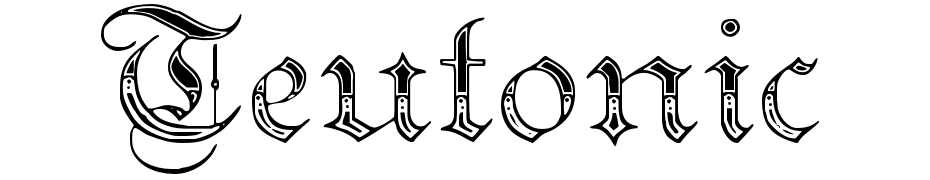 Teutonic No4 Demi Bold Font Download Free