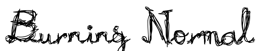 Burning Normal Font Download Free