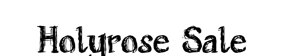 Holyrose Sale Font Download Free
