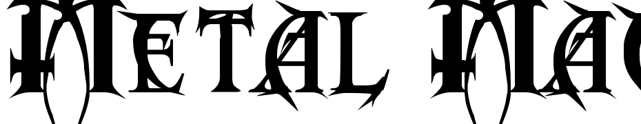 Metal Macabre Font Download Free