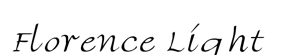 Florence Light Font Download Free