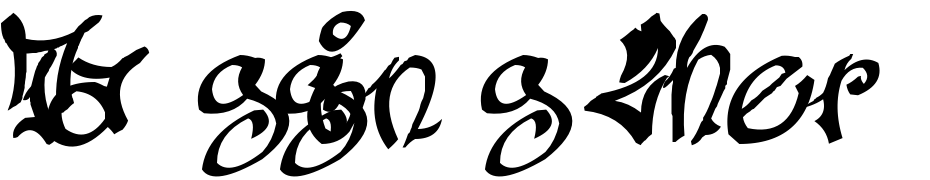 Tagging Zher 1 Font Download Free