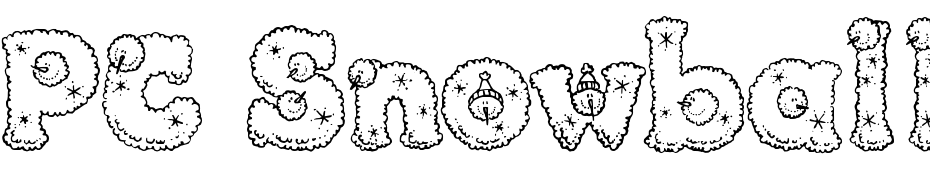 PC Snowballs Font Download Free