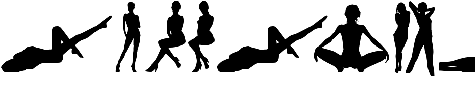 SEXY_SPANISH_WOMAN SILUETAS Font Download Free