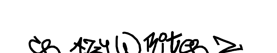 Cr Azy WRiter Z Font Download Free