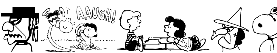 Peanuts Gang Dings Font Download Free