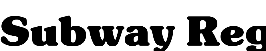 Subway Regular Font Download Free