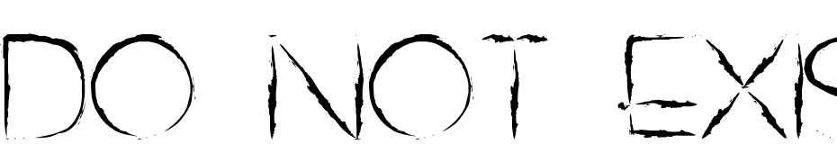 DO NOT EXIST Font Download Free