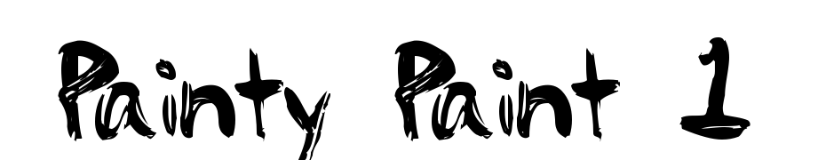 Painty Paint 1 Font Download Free