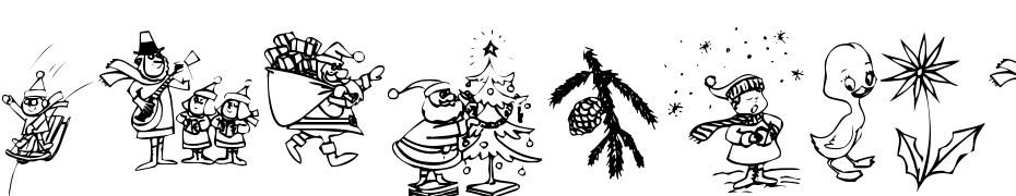 Typographers Holidayfont cкачати шрифт безкоштовно