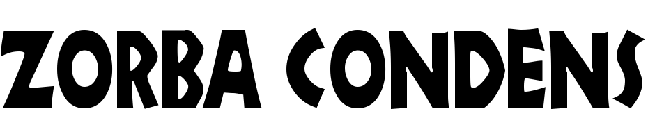 Zorba Condensed Font Download Free