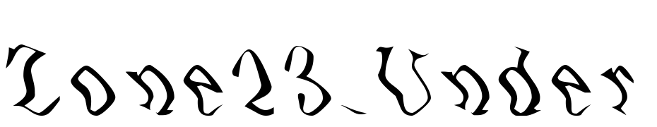 Zone23_Under Water Font Download Free