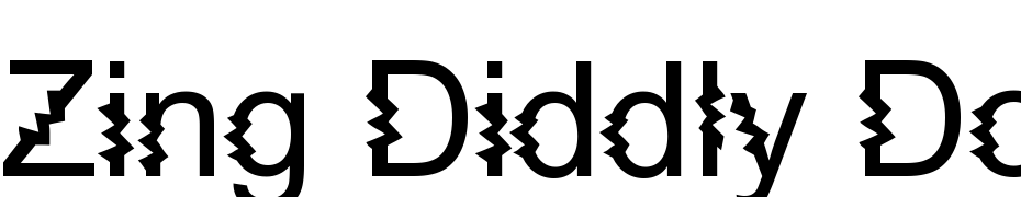Zing Diddly Doo Zapped Font Download Free