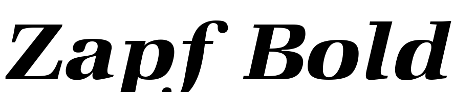 Zapf Bold Italic Font Download Free