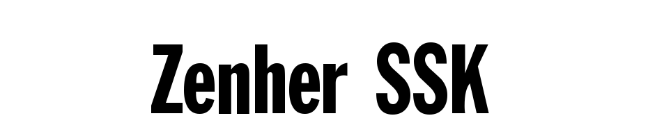 Zenher SSK Font Download Free