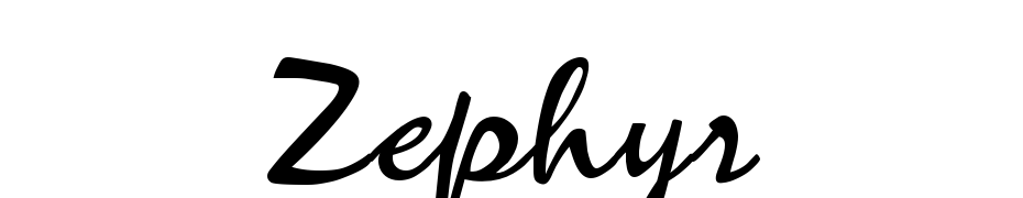 Zephyr cкачати шрифт безкоштовно