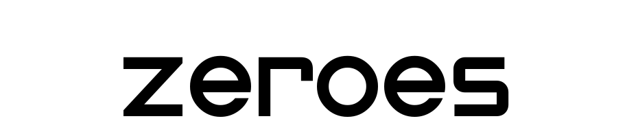 Zeroes cкачати шрифт безкоштовно